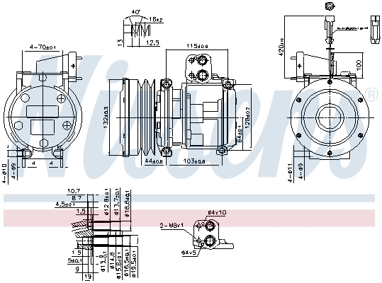 Compresseur, climatisation NISSENS 89747