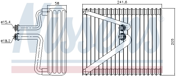 Évaporateur climatisation NISSENS 92206
