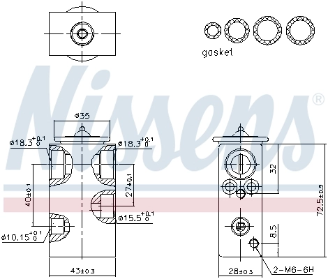 Détendeur, climatisation NISSENS 999487