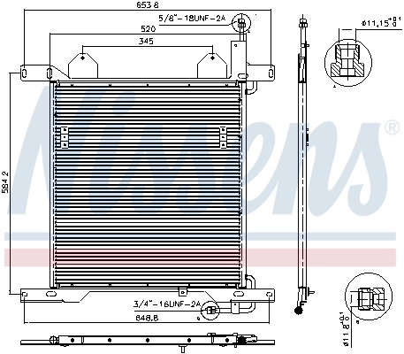 Condenseur, climatisation NISSENS 94342