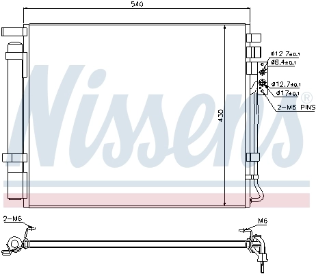 Condenseur, climatisation NISSENS 940272