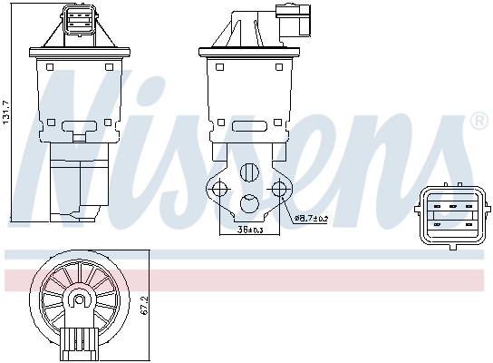 Vanne EGR NISSENS 98247