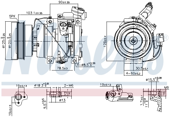 Compresseur, climatisation NISSENS 89576
