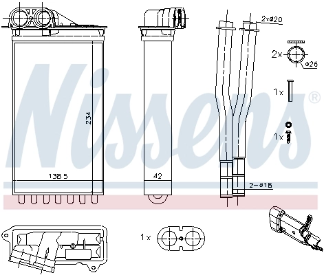 Système de chauffage NISSENS 71161