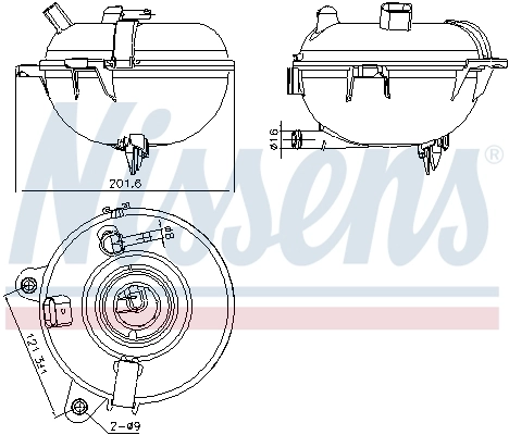 NISSENS 996130 — Бачок розширювальний
