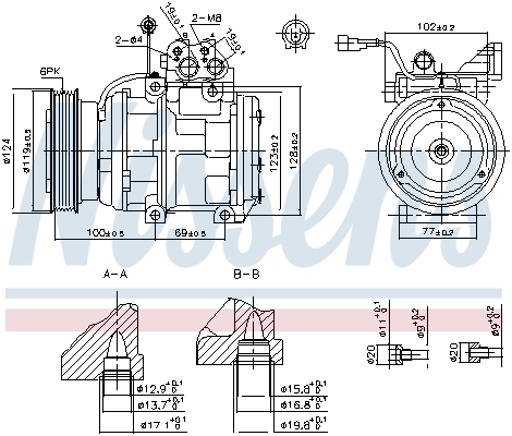 Compresseur, climatisation NISSENS 89265