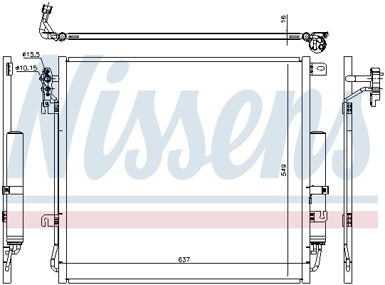Condenseur, climatisation NISSENS 940485