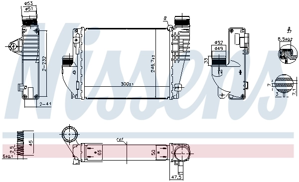 Intercooler, échangeur NISSENS 961523