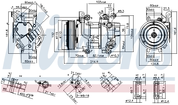 Compresseur, climatisation NISSENS 89528