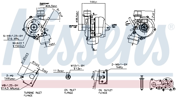 Turbocompresseur, suralimentation NISSENS 93092