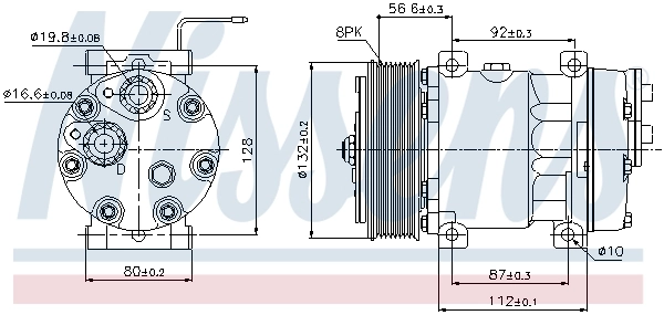 Compresseur, climatisation NISSENS 89065