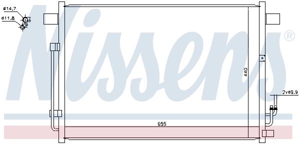 Condenseur, climatisation NISSENS 940403