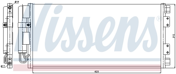 Condenseur, climatisation NISSENS 94781