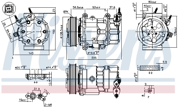 Compresseur, climatisation NISSENS 890041