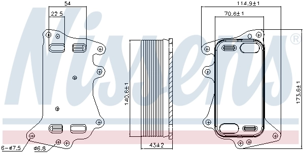 Radiateur d'huile de boîte automatique NISSENS 90903