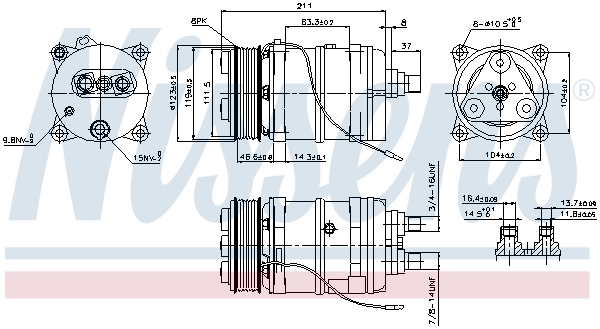 Compresseur, climatisation NISSENS 899919