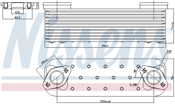 Radiateur d'huile NISSENS 90827