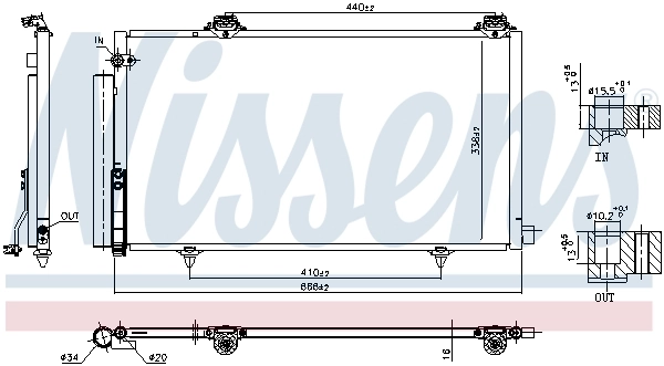 Condenseur, climatisation NISSENS 941251