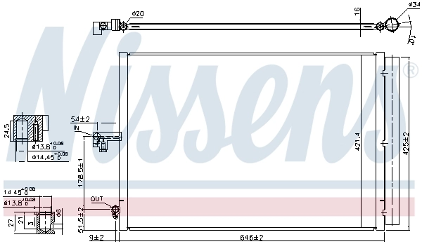 Condenseur, climatisation NISSENS 940412