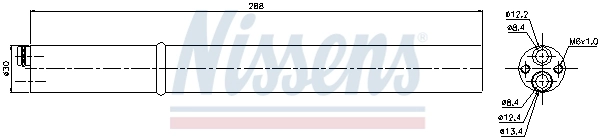 Filtre déshydratant, climatisation NISSENS 95451
