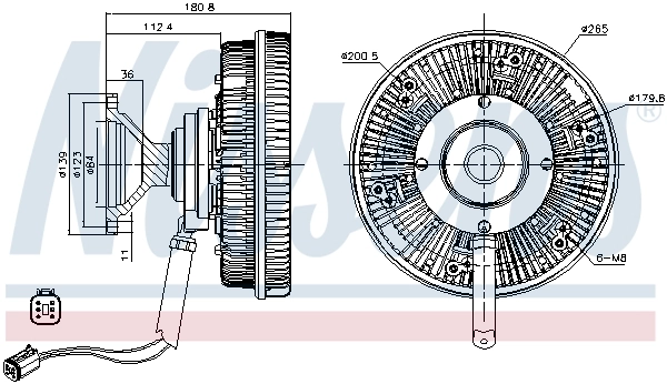 Embrayage, ventilateur de radiateur NISSENS 86143