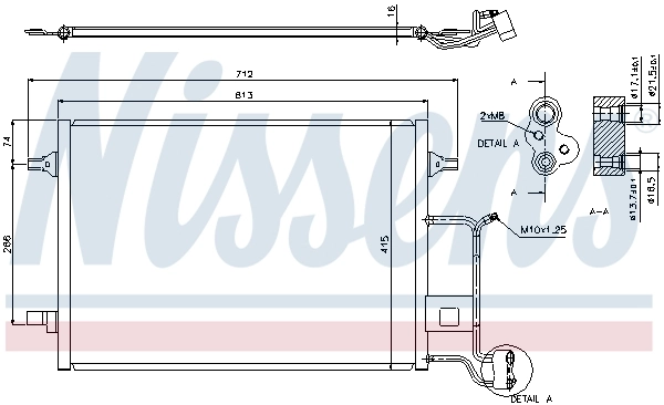 Condenseur, climatisation NISSENS 94601