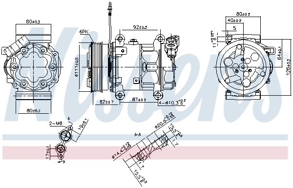 Compresseur, climatisation NISSENS 89589