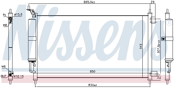 Condenseur, climatisation NISSENS 940642