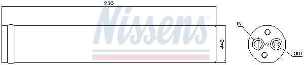 Filtre déshydratant, climatisation NISSENS 95426