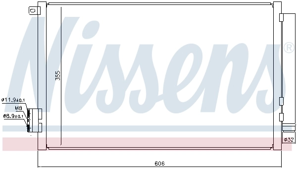 Condenseur, climatisation NISSENS 940396