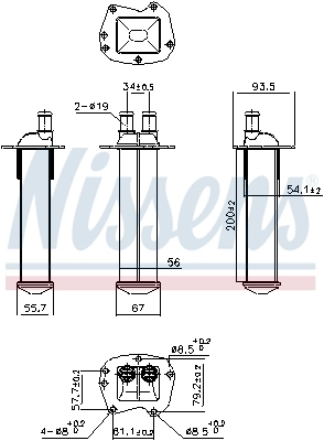 Intercooler, échangeur NISSENS 961221