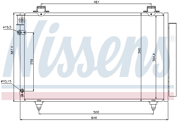 Condenseur, climatisation NISSENS 940081