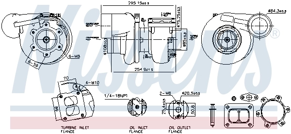 Turbocompresseur, suralimentation NISSENS 93791