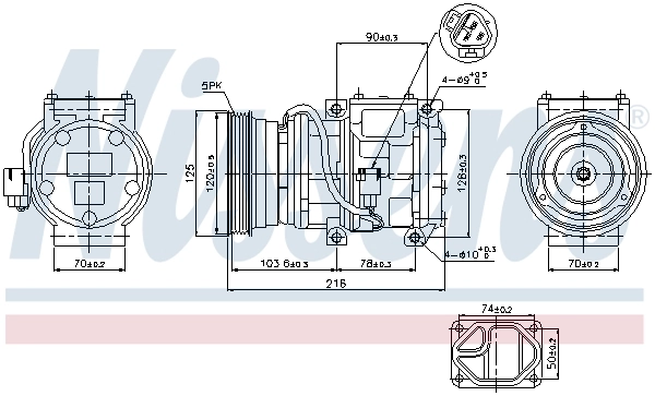 Compresseur, climatisation NISSENS 89098