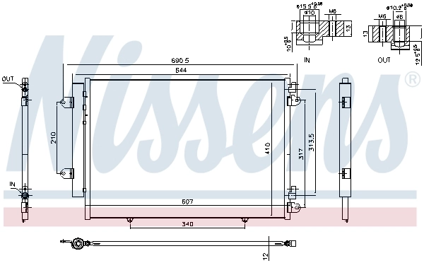 Condenseur, climatisation NISSENS 940691