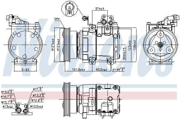 Compresseur, climatisation NISSENS 890737
