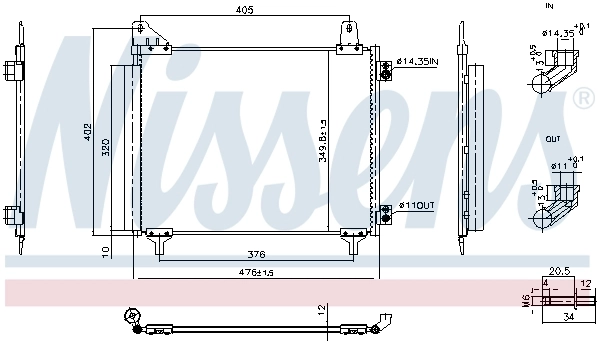 Condenseur, climatisation NISSENS 940946