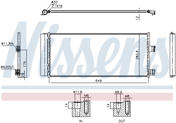 Condenseur, climatisation NISSENS 941237