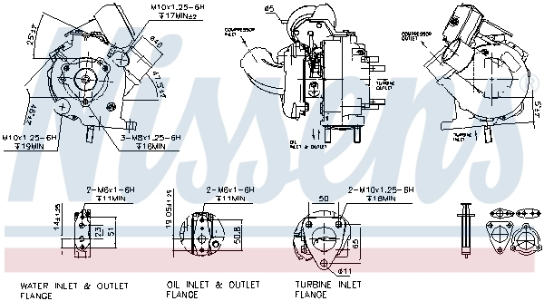 Turbocompresseur, suralimentation NISSENS 93241