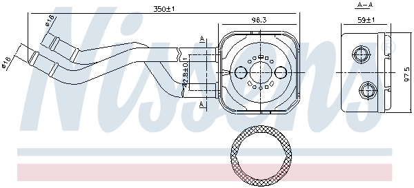 Radiateur d'huile NISSENS 90685