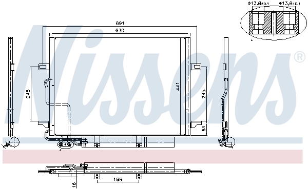 Condenseur, climatisation NISSENS 94614