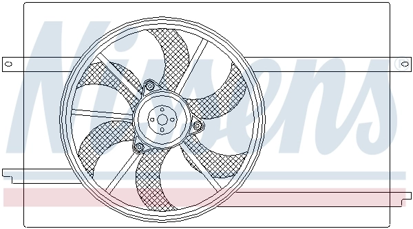 Ventilateur, refroidissement du moteur NISSENS 85593