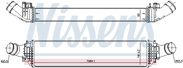 Intercooler, échangeur NISSENS 961468