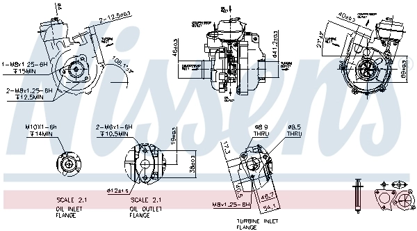 Turbocompresseur, suralimentation NISSENS 93223