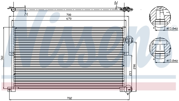 Condenseur, climatisation NISSENS 94586