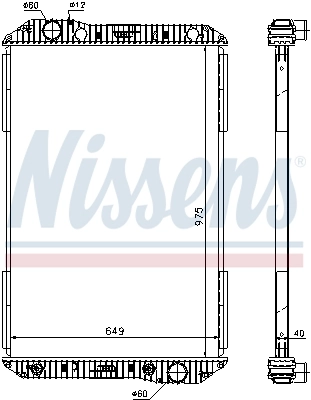 Radiateur, refroidissement du moteur NISSENS 625710