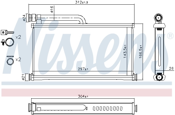 Système de chauffage NISSENS 70233
