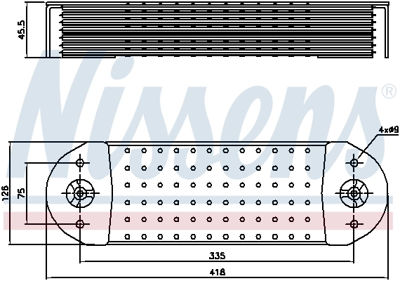 Radiateur d'huile NISSENS 90764