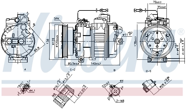Compresseur, climatisation NISSENS 89027