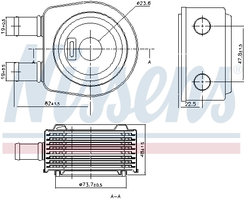 Radiateur d'huile de boîte automatique NISSENS 90798